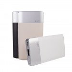 Wholesale 4000 mAh Leather Style Ultra Compact Portable Charger External Battery Power Bank (White)